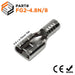 FG2-4.8N/8 - Non Insulated Female Steel Quick Disconnect - 16-14 AWG - 0.187" Tab - Ferrules Direct