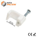 FNC10W - Flat Nail Cable Clip - White - 10mm - Ferrules Direct