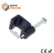FNC9B - Flat Nail Cable Clip - Black - 9mm - Ferrules Direct