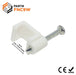 FNC9W - Flat Nail Cable Clip - White - 9mm - Ferrules Direct