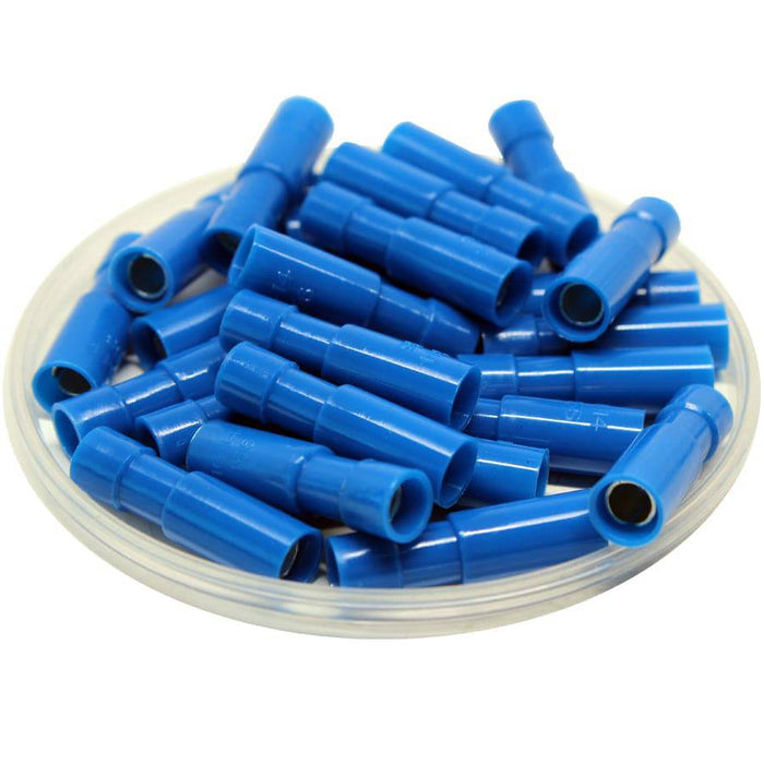 FRFNYD2-156 - Nylon Fully Insulated Female Bullet Connector - Double Crimp - 16-14 AWG - Ferrules Direct