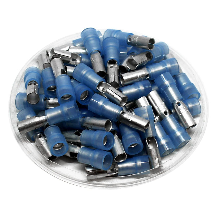 FRSNYD2-156 - Nylon Insulated Female Double Crimp Bullet Connectors - 16-14 AWG - Ferrules Direct