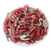 FSNYDL1-4 - Nylon Flange Spade Terminal Double Crimp - 22-16 AWG - Red - Ferrules Direct