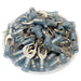 FSNYD2-5 - Nylon Flange Spade Terminal Double Crimp - 16-14 AWG - Blue - Ferrules Direct