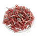 FSNYDS1-37 - Nylon Flange Spade Terminal Double Crimp - 22-16 AWG - Red - Ferrules Direct