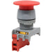 GEB22-1/C-RD - Push Button - 1 Contact (1/C) - 22mm - Red - Ferrules Direct