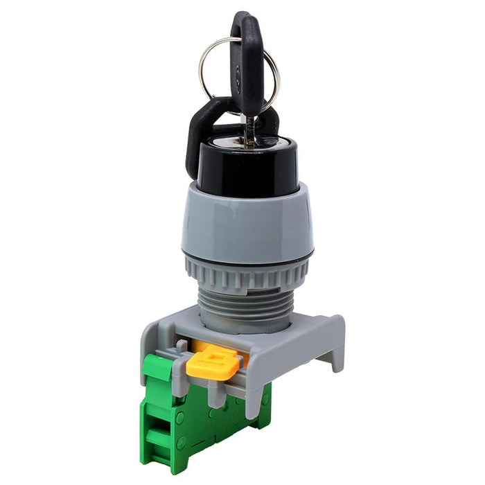 GKSN22-1/O - 22mm Key Selector Switch - Non-Drawable - Ferrules Direct