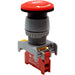 GLEB22-1/C-RD - Rotary Switch - 1 Contact (1/C) - 22mm - Red - Ferrules Direct