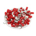 HNYB1-6 - Nylon Insulated Hook Terminals - 22-16 AWG - Red - 100/pack - Ferrules Direct