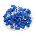 HNYB2-4 - Nylon Insulated Hook Terminals - 16-14 AWG - Blue - 100/pack - Ferrules Direct