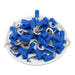 HNYB2-5 - Nylon Insulated Hook Terminals - 16-14 AWG - Blue - 100/pack - Ferrules Direct