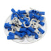 HNYB2-6 - Nylon Insulated Hook Terminals - 16-14 AWG - Blue - 100/pack - Ferrules Direct