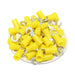 HNYB5-4 - Nylon Insulated Hook Terminals - 12-10 AWG - Yellow - 50/pack - Ferrules Direct