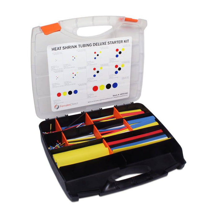 HSTC590 - 2:1 Ratio Deluxe Heat Shrink Kit (Variety) - 3/64" to 1" - Ferrules Direct
