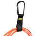 J-B9-1PK-BK - Cable Carrier w/ Black Carabiner - 1"x9" - Black - Ferrules Direct