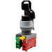 KS22-1O/C-BK - Drawable Key Switch - 2 Contact (1O/C) - 2 Positions (1-2) - Black - Ferrules Direct
