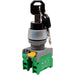 KS22-2/O-BK - Drawable Key Switch - 2 Contact (2/O) - 3 Positions (1-0-2) - Black - Ferrules Direct