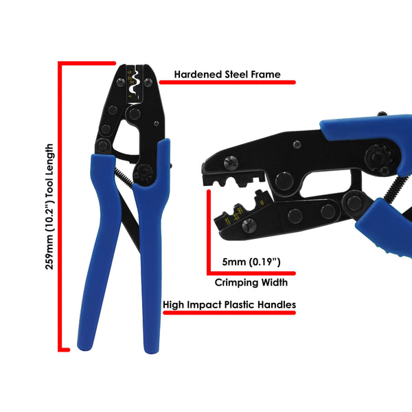 KST2000D-1322 - UL Approved Non Insulated Terminal Crimping Tool