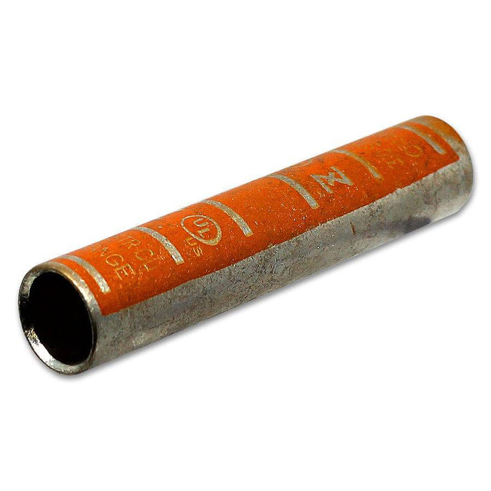LC30 - 3/0 AWG Long Barrel Splice - Orange - Ferrules Direct