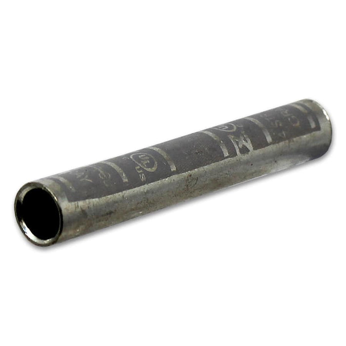 LC4 - 4 AWG Long Barrel Splice - Gray - Ferrules Direct