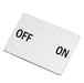 LP-21 - 22mm Legend Plate - ON OFF - Ferrules Direct