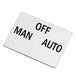 LP-302 - 22mm Legend Plate - MAN-OFF-AUTO - Ferrules Direct