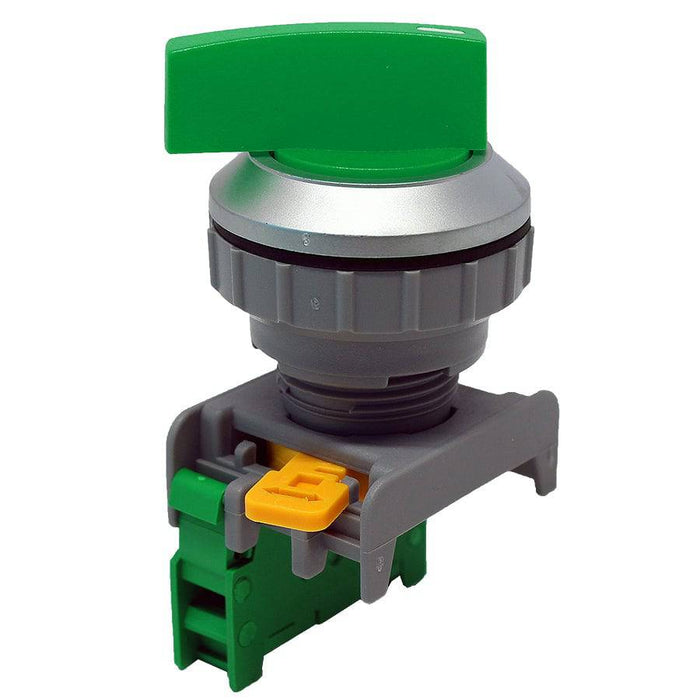 LSS30-1/O-GN - Long Knob Switch - 1 Contact (1/O) - 2 Positions (0-1) - Green - Ferrules Direct