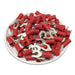 LSVBL1-4 - Vinyl Locking Spade Terminals - 22-16AWG - #8 Stud - Red - Ferrules Direct