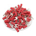 LSVBS1-4 Vinyl Insulated Locking Spade Terminals 22-16AWG - Stud Size #8 - Ferrules Direct