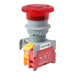 MBL22-1/C-RD - 22mm Emergency Latching Stop Switch  - 110V - Red - Ferrules Direct