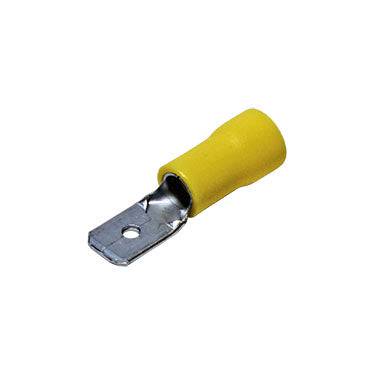 MDD5-250 - MALE  - 12-10AWG Double Crimp  Quick Disconnects - Vinyl - Ferrules Direct