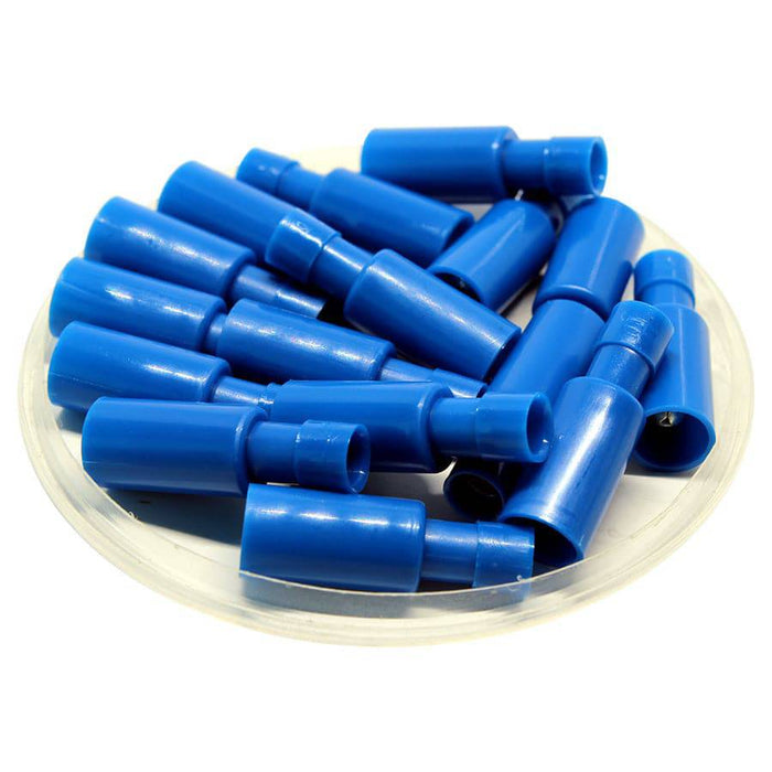 MPFNYD2-156 - 16-14 AWG Fully Insulated Male Double Crimp Bullet Connector - Nylon - Ferrules Direct