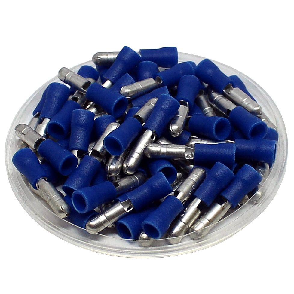 Blue 100pcs Male And Female Bullet Connectors Insulated Wire Crimp - View #3