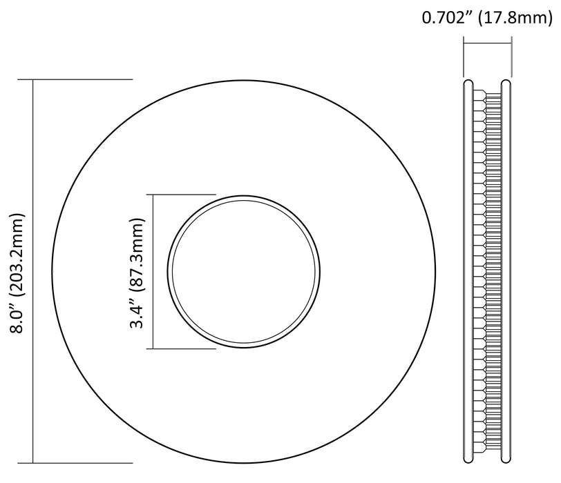 RSW05008 - Minispool of Ferrules - 22 AWG (0.50mm²) - 1000pcs - Orange - Ferrules Direct
