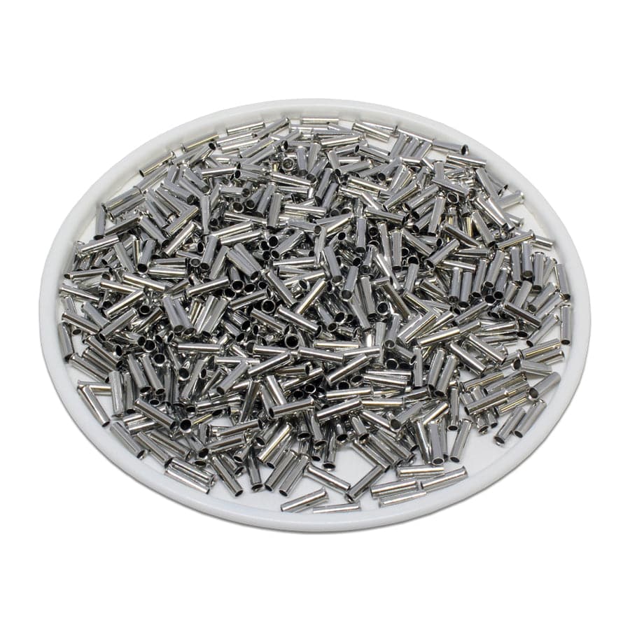 20pcs 6 Gauge Wire Ferrules - Tin Copper, Non-Insulated, For Amplifier & Power Connections
