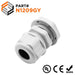 1/2" NPT Thread Nylon Cable Gland, Gray, IP68, 5-9mm Range - N1209GY - Ferrules Direct