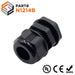 N1214B - Nylon Cable Gland - Straight - 1/2" - Black - Ferrules Direct