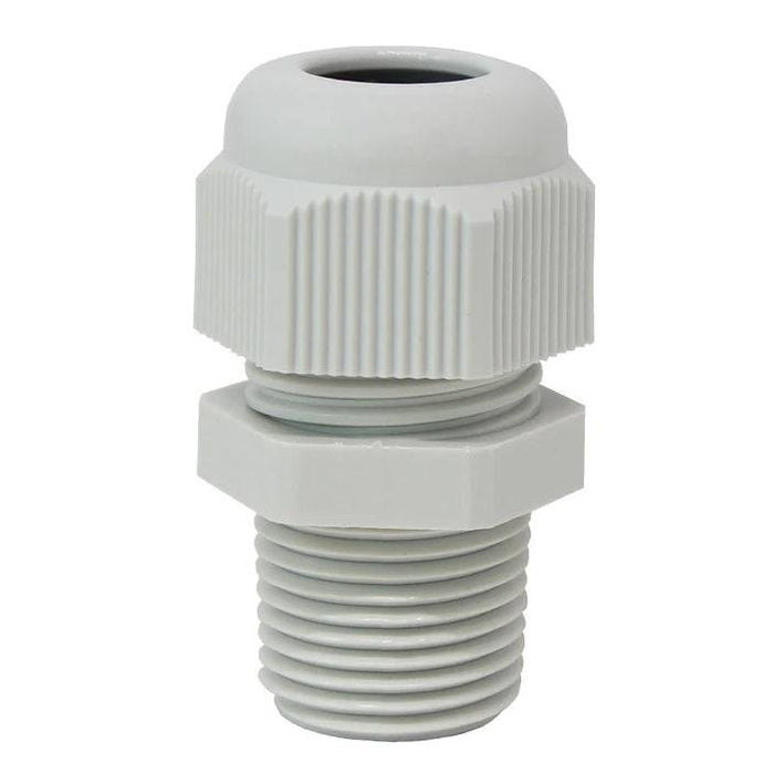 N3808GY - Nylon Cable Gland - Straight - 3/8" - Gray - Ferrules Direct