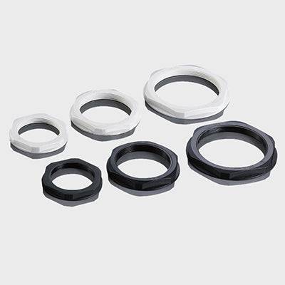 NPTL14GY - Nylon Lock Nut for 1/4" Cable Glands - Gray