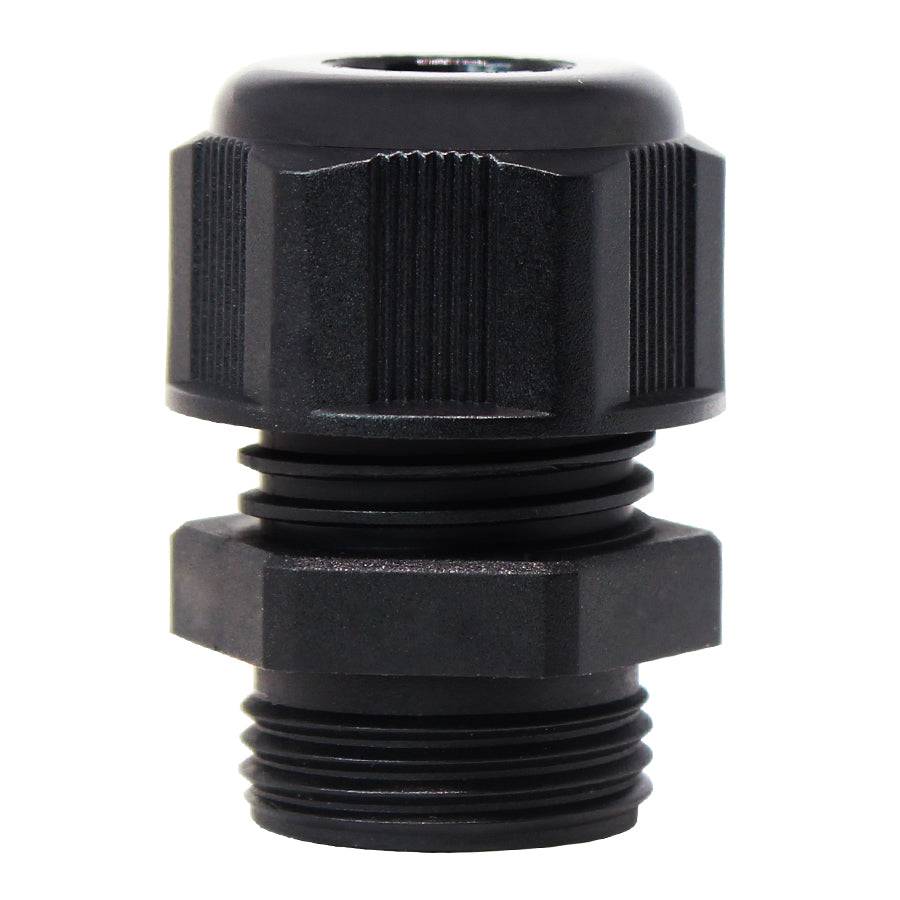 P1107B - PG11 Thread Nylon Cable Gland, Black, Range: 1/8