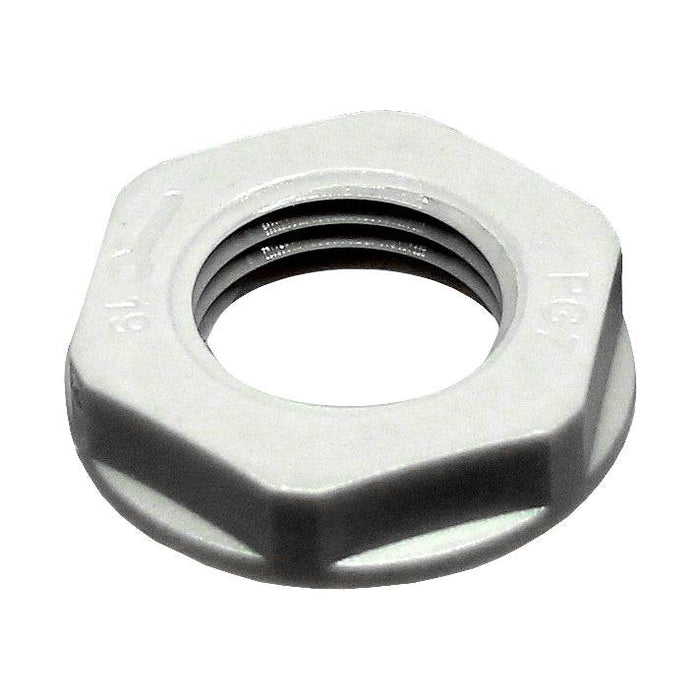 PG7 Thread Nylon Lock Nut for PG Cable Glands, Gray, UL Approved, 1 ...