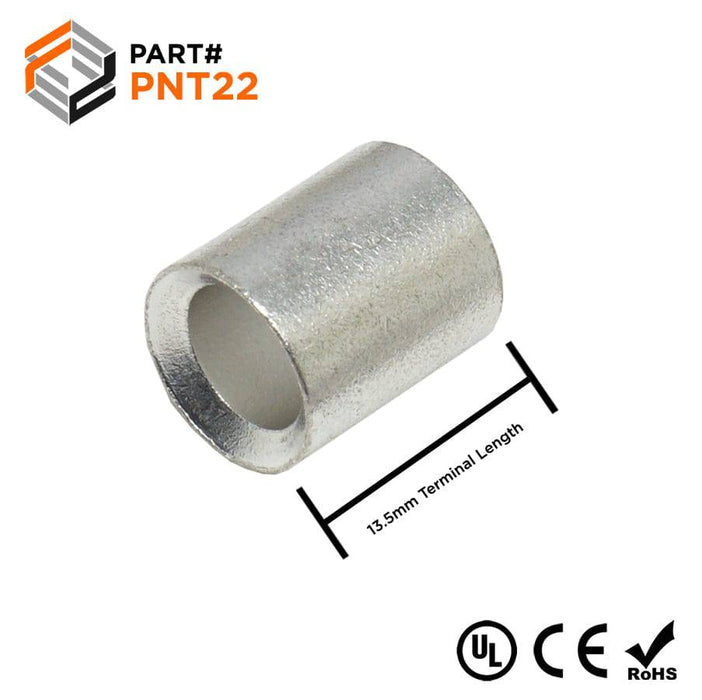 PNT22 - Non Insulated Parallel Connector - 4AWG - Ferrules Direct
