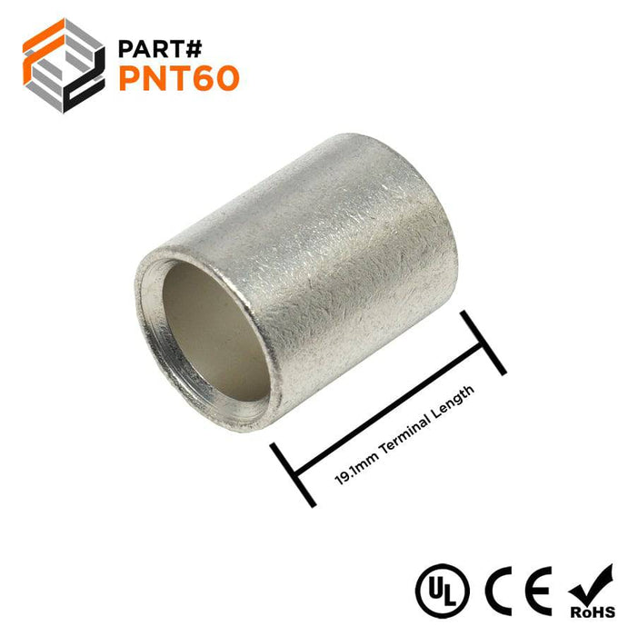 PNT60 - Non Insulated Parallel Connector - 1/0 AWG - Ferrules Direct