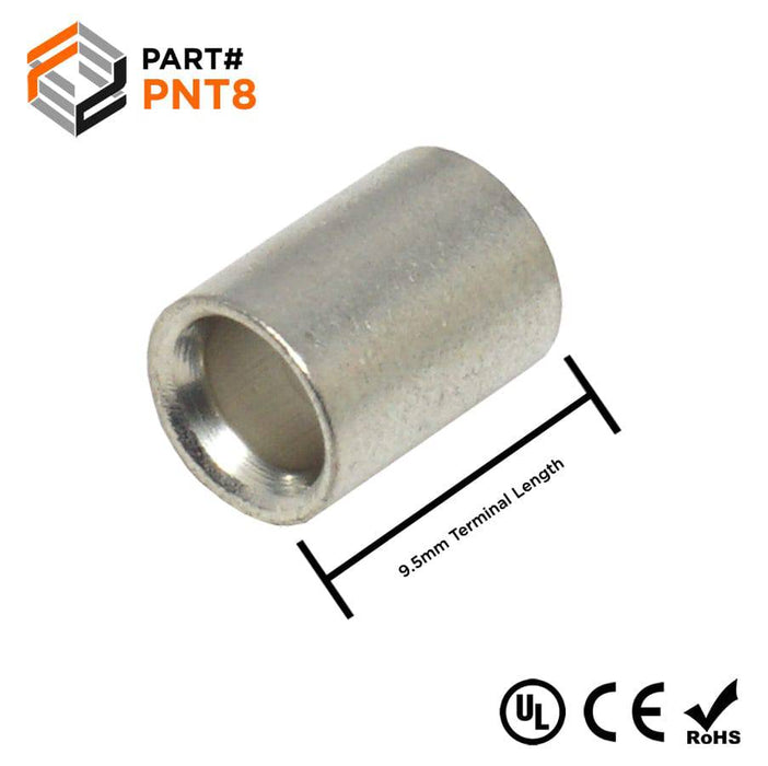 PNT8 - Non Insulated Parallel Connector - 8AWG - Ferrules Direct