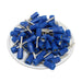 PTD2-13 - Vinyl Insulated Pin Terminals - Double Crimp - 16-14 AWG - Blue - Ferrules Direct