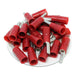 PTNYB10-12 - Nylon Insulated Pin Terminals - 8 AWG - Red - Ferrules Direct