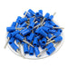 PTNYB2-16 - Nylon Insulated Pin Terminals - 16-14 AWG - Blue - Ferrules Direct
