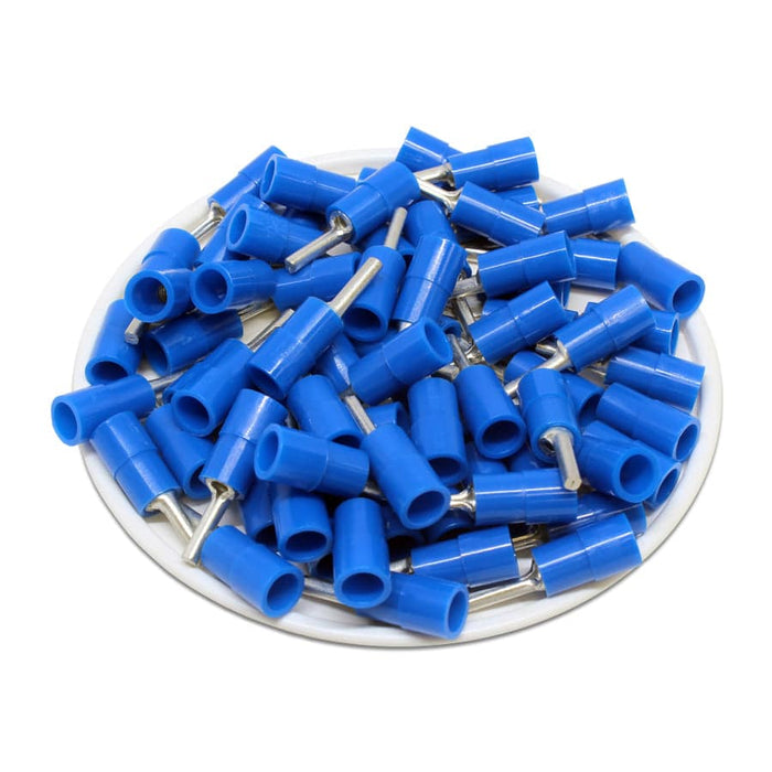 PTNYB2-9 - Nylon Insulated Pin Terminals - 16-14 AWG - Blue - Ferrules Direct