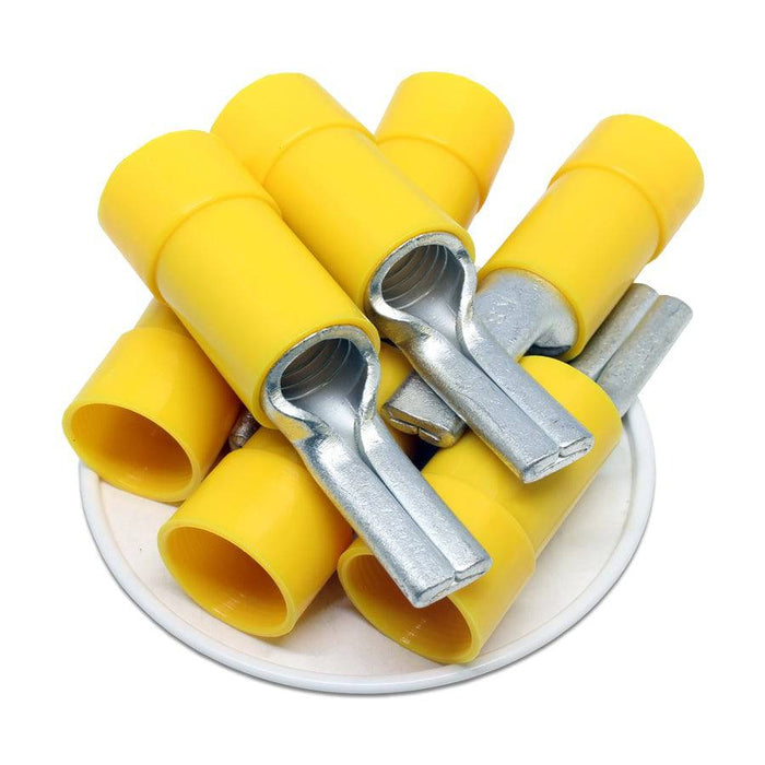 PTNYB70-25 - Nylon Insulated Pin Terminals - 2/0 AWG - Yellow - Ferrules Direct