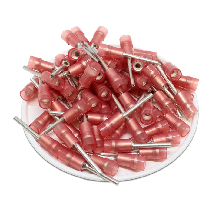 PTNYD1-16 - Nylon Insulated Pin Terminals - 22-16 AWG - Double Crimp - Ferrules Direct
